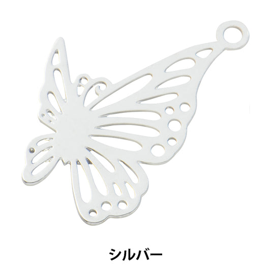 Handicraft bracket "Charm Butterfly Silver No.10357"