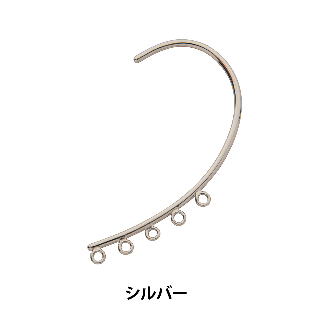 Accessories material "Ear Hook 5 Silver"
