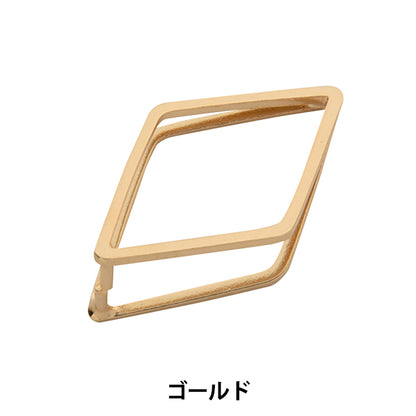 Accessory material "Double Ring Vatican Square Gold"