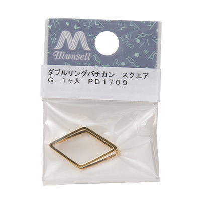 Accessory material "Double Ring Vatican Square Gold"