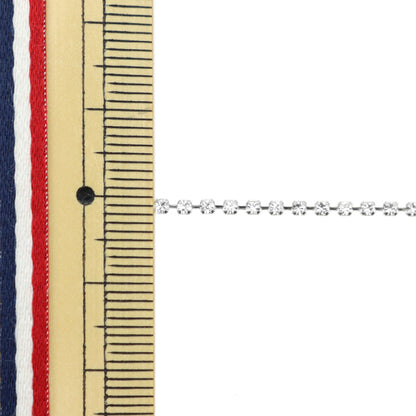 [From quantity 5] Chain "Presiosa Diamond Chain Crystal Silver M099"