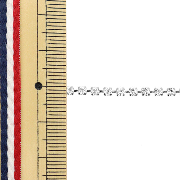 [From quantity 5] Chain "Presiosa Diamond Chain Crystal Silver M101"