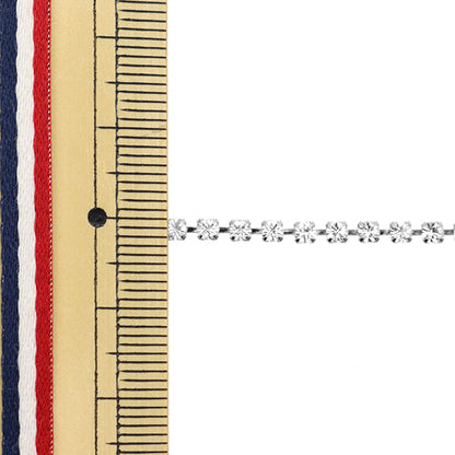 [From quantity 5] Chain "Presiosa Diamond Chain Crystal Silver M101"