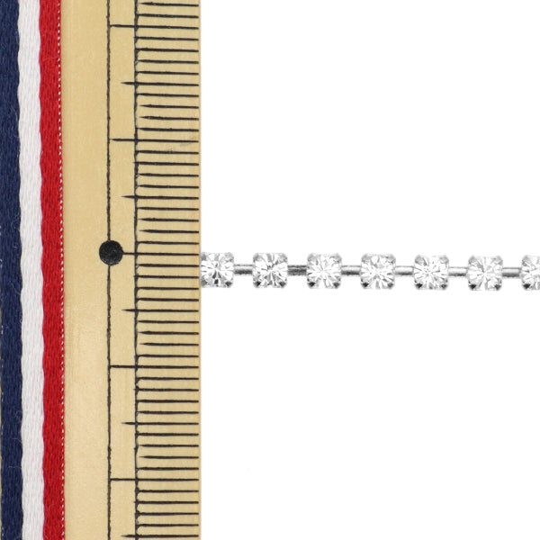 [From quantity 5] Chain "Presiosa Diamond Chain Crystal Silver M110"