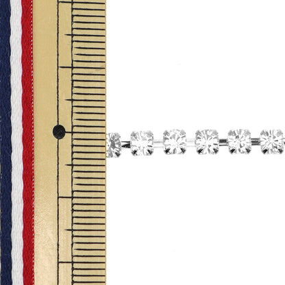 [From quantity 5] Chain "Presio Saisa Chain Crystal Silver M130"