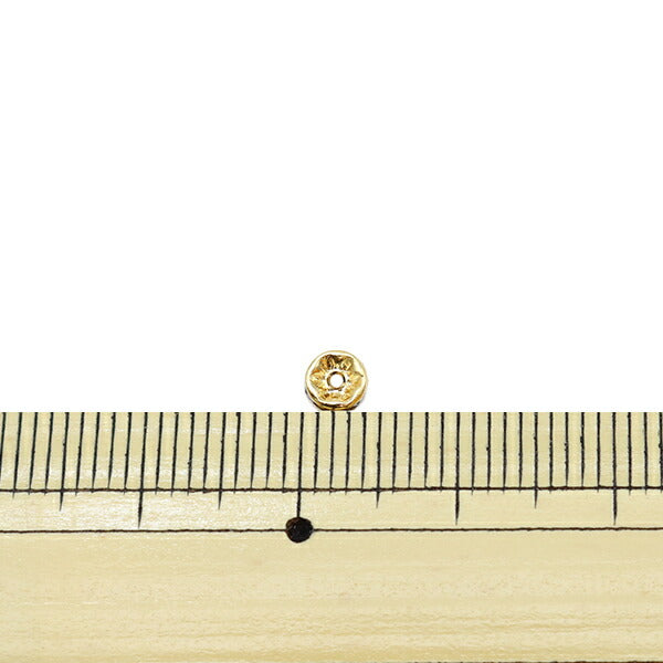 Accessoire Material "PREISISA Flat Rondel 4mm schwarzes Diamantgold"