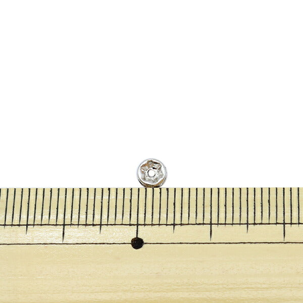 Materiale accessorio "PRESIOSA FLAT RONDEL 4mm Black Diamond Silver"