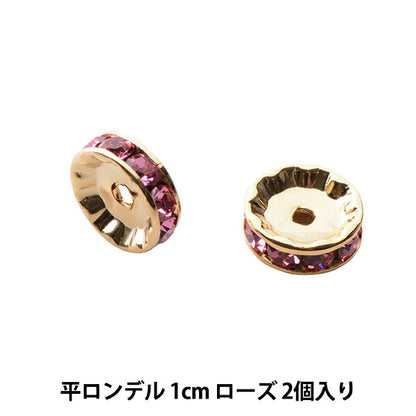 Accessoire Material "Presiosa Flat Rondel 1 cm Roségold"