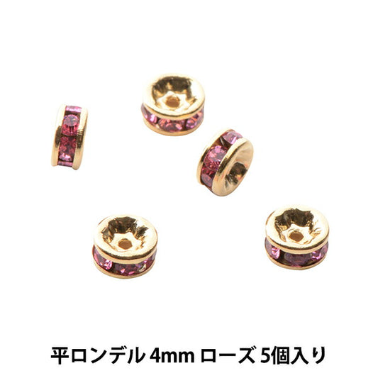 Accessoire Material "Presiosa Flat Rondel 4mm Roségold"