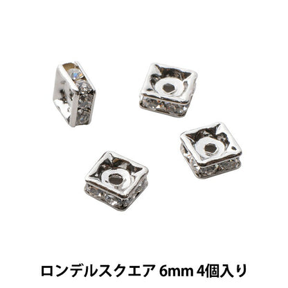 Materiale accessorio "Presio Sa Rondel Square 6mm Silver"