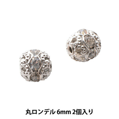 Accessory material "Presiosa Maru Rondel 6mm Silver"