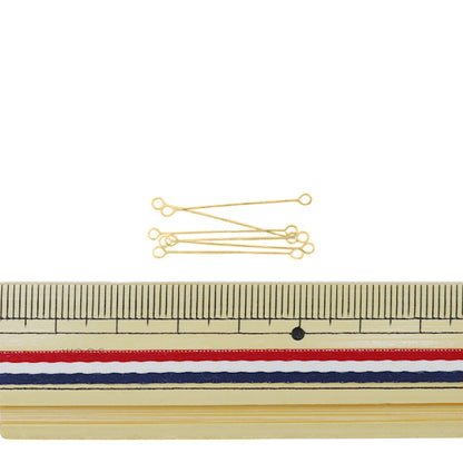 إكسسوارات "قطع سلك مشترك 25 ملم 6 قطع ذهبي"