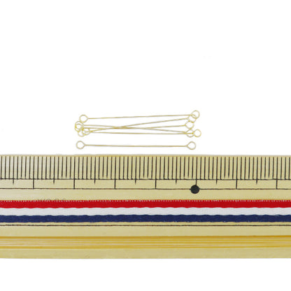 إكسسوارات "قطع سلك مشترك 30 ملم 6 قطع ذهبي"