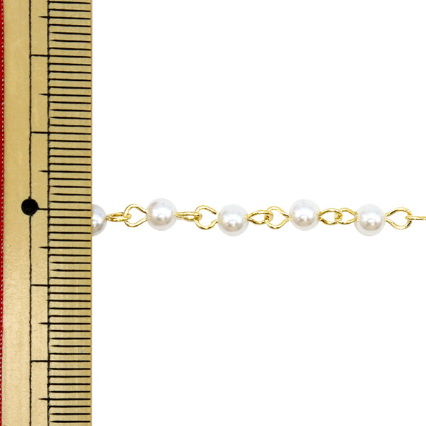 [Desde la cantidad 5] Soporte de accesorios "Cadena de perlas White X Gold 4 mm WC-4G"