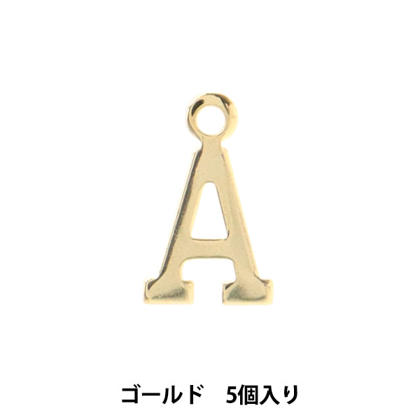 액세서리 재료 "Charm Alphabet A 5 Gold Alpha-Ar-G"