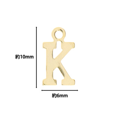 액세서리 재료 "Charm alphabet k 골드 5 조각 alpha-kr-g"