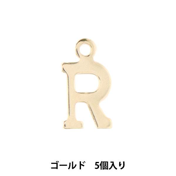 액세서리 재료 "Charm Alphabet R 5 조각 Alpha-RR-G"