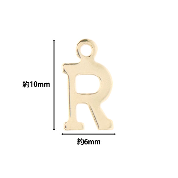 액세서리 재료 "Charm Alphabet R 5 조각 Alpha-RR-G"