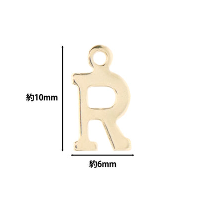 액세서리 재료 "Charm Alphabet R 5 조각 Alpha-RR-G"