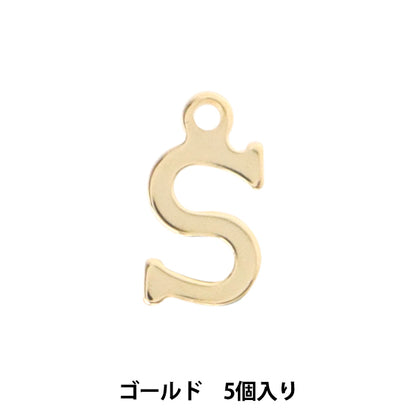 액세서리 재료 "Charm Alphabet S 5 조각 alpha-sr-g"