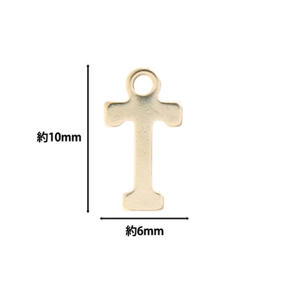 액세서리 소재 "Charm alphabet t 골드 5 조각 alpha-tr-g"