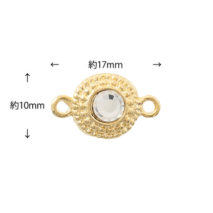 Handicraft bracket "Magnet clasp round gold"