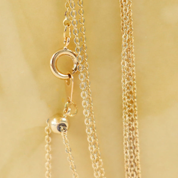 Handicraft bracket "Slide -through 1 50cm nickel free gold"