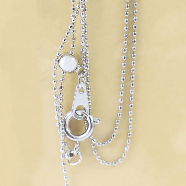 Handicraft bracket "Slide Through 3 50cm Nickel Free Silver"