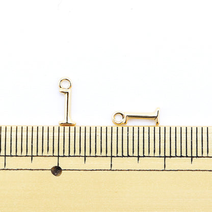 手芸金具 『数字パーツ 1 ゴールド 2個入り 271/0204』
