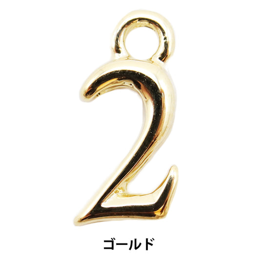 Handicraft bracket "Numeric parts 2 gold 2 pieces 271/0205"