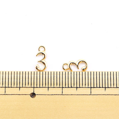 Handicraft bracket "Number parts 3 gold 2 pieces 271/0206"