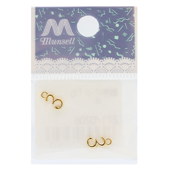 Handicraft bracket "Number parts 3 gold 2 pieces 271/0206"