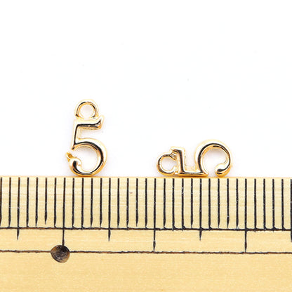 Soporte de la artesanía "Partes numéricos 5 Oro 2 piezas 271/0208"