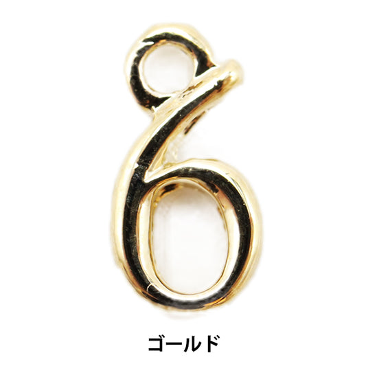 Handicraft bracket "Number parts 6 gold 2 pieces 271/0209"