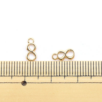 手芸金具 『数字パーツ 8 ゴールド 2個入り 271/0211』