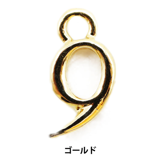 Handicraft bracket "Numeric parts 9 gold 2 pieces 271/0212"