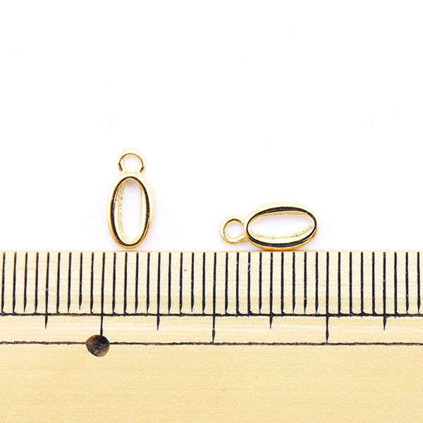 手芸金具 『数字パーツ 0 ゴールド 2個入り 271/0213』