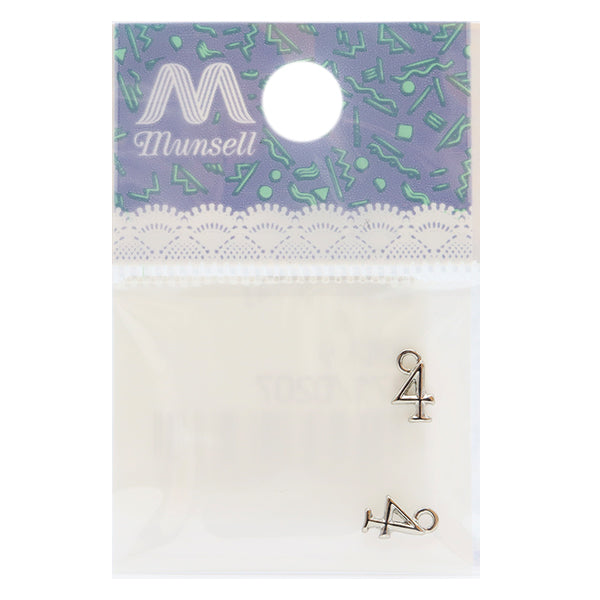 Handicraft bracket "Numeric parts 4 silver 2 pieces 271/0207"