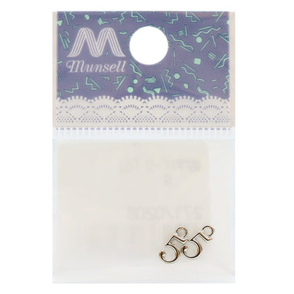 手芸金具 『数字パーツ 5 シルバー 2個入り 271/0208』