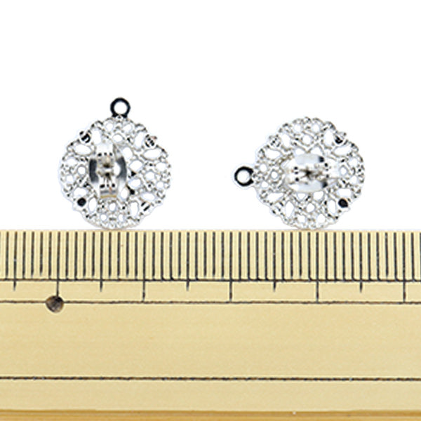 手芸金具 『スカシピアス 13mm シルバー 271/0239』