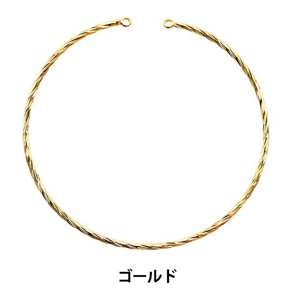 Accessory material "Bangle with can 2 gold 271/0247"