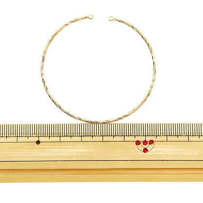 Accessory material "Bangle with can 2 gold 271/0247"