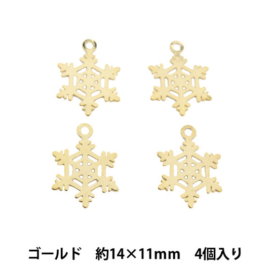 Handicraft bracket "Snow crystal parts No.4 Gold 271-0038"