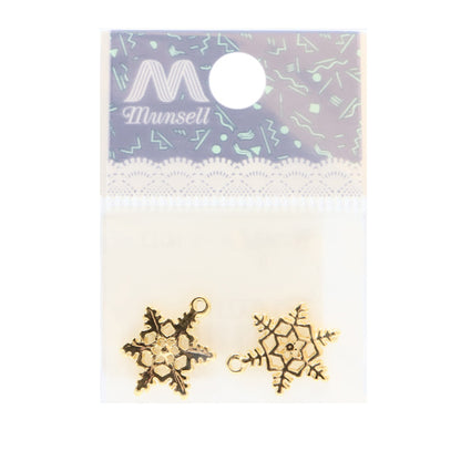 Accesorios de artesanía "Piezas de cristal de nieve No.13 Oro 271-0039"