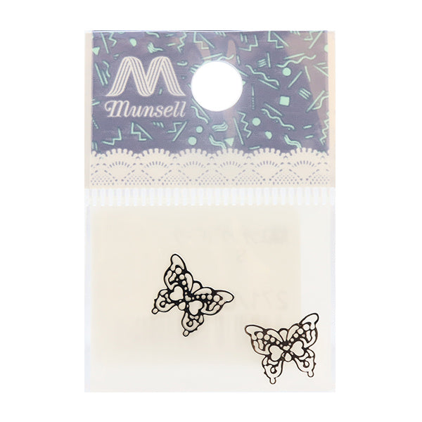 Staffa artigianale "Parti di incisione farfalla argento 271-0057"