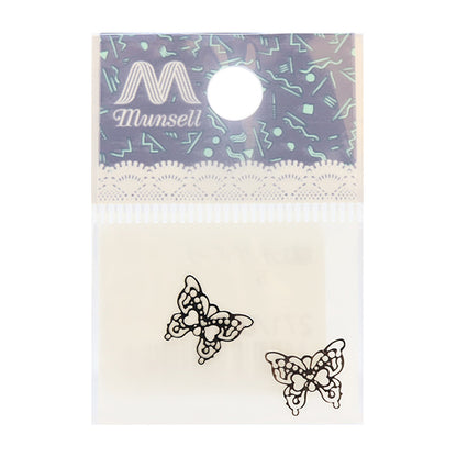 Staffa artigianale "Parti di incisione farfalla argento 271-0057"