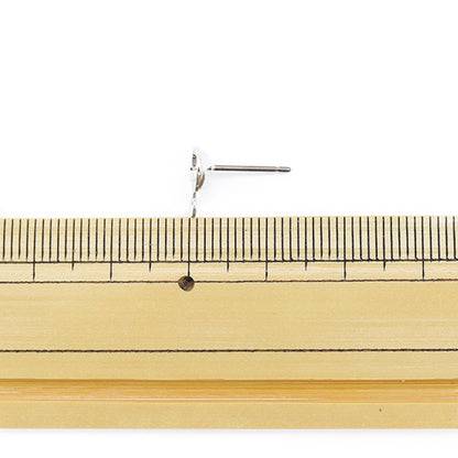 手芸金具 『チタンポスト カン付き 6mm芯立 シルバー 271/0095S』