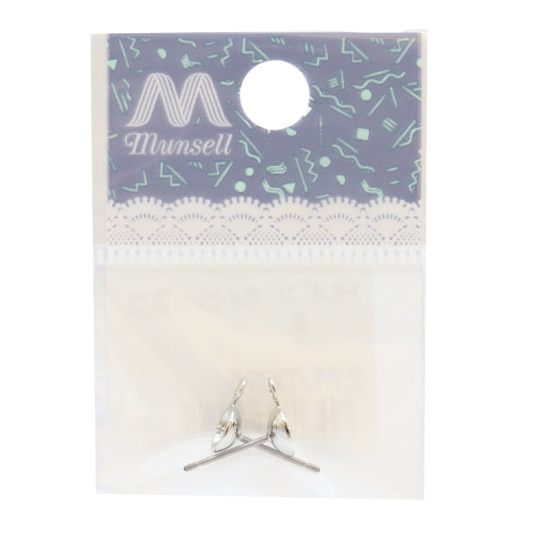 手芸金具 『チタンポスト カン付き 6mm芯立 シルバー 271/0095S』