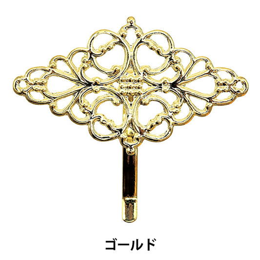 Handicraft bracket "Hook Pony Skashi Gold 29 x 49mm 271/0279"