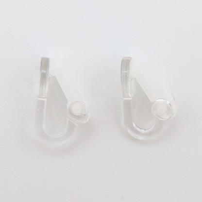 اجهزة حرفية " مشبك اذن راتنج للصق شفاف 8 مم 271/0284"